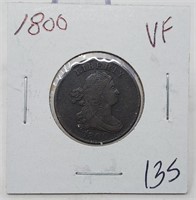 1800 Half Cent VF