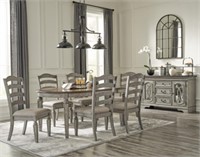 Ashley Lodenbay Oval Dining Table & 6 Chairs