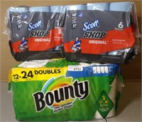 Bounty Paper Towels & Scott Shop Wipes