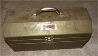 METAL TOOL BOX WITH TRAY