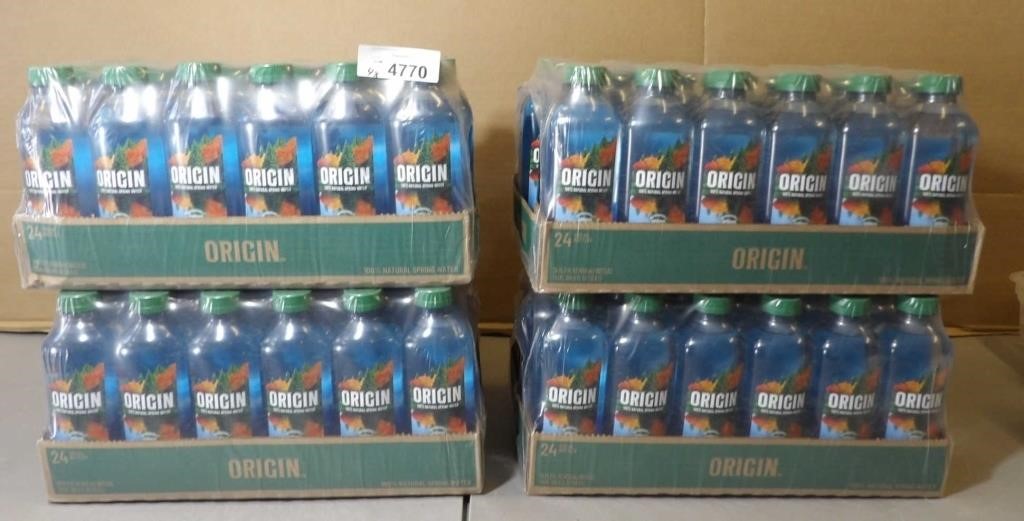 4 Cases Origin Water 24 Bottles
