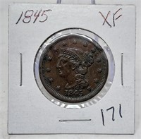 1845 Cent XF