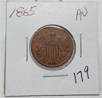 1865 Two Cent AU