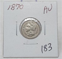 1870 Three Cent AU