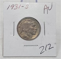 1931-S Nickel AU