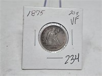 1875 Twenty Cent VF