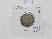 1875-S Twenty Cent G