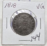 1818 Quarter VG