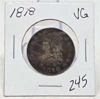 1818 Quarter VG