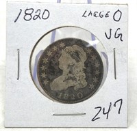 1820 Large O Quarter VG