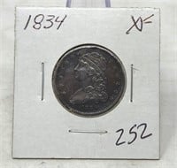 1834 Quarter XF
