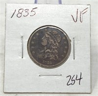 1835 Quarter VF