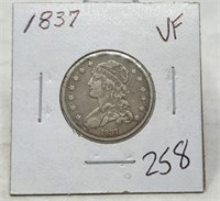 1837 Quarter VF