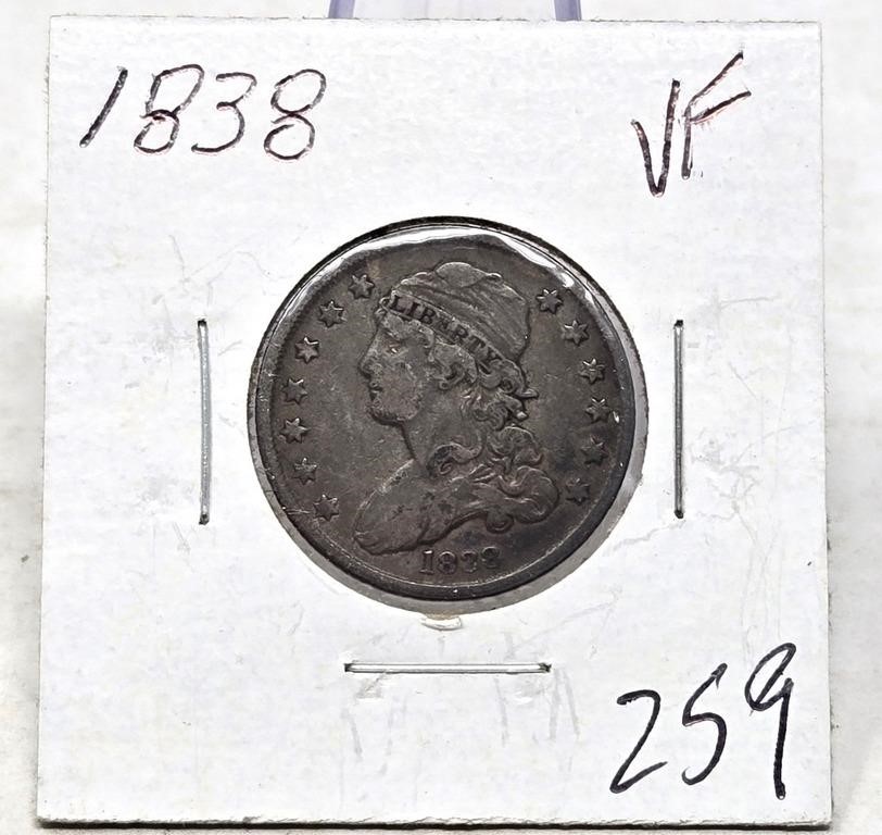 1838 Quarter VF (Bust)