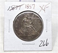 1857 Half Dollar XF