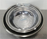 STAINLESS STEEL MIXING BOWL, 13", 15", 17.5"