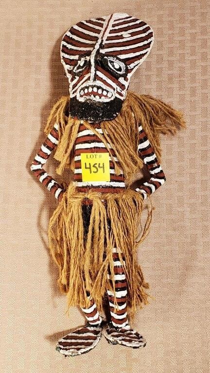13" H African Tribal Weaved Shona Doll Sculpture