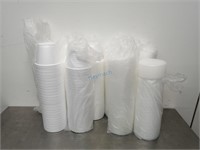 LOT OF 12OZ TAKEOUT CUPS W/ LIDS