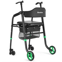Lightweight 2 Wheel Walker with Seat for