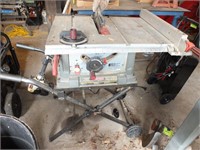 CRAFTSMAN 10" TABLE SAW ON FOLDING STAND