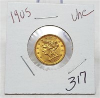 1905 $2 1/2 Gold Unc.