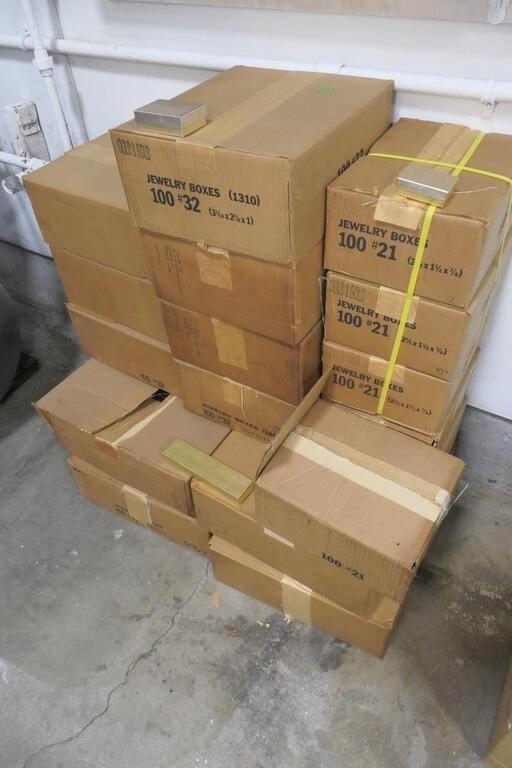 Lot of Astd new cardboard jewelry boxes (3 sizes)