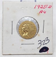 1925-D $2 1/2 Gold AU