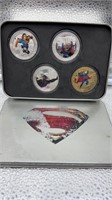 Superman coin set of 4