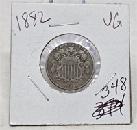 1882 Nickel VF