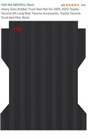 GEEVOLL Heavy Duty Rubber Truck Bed Mat for 2005-2