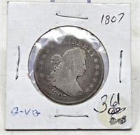 1807 Quarter G (Obverse Scratches)