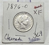 1896-O Quarter XF-Cleaned