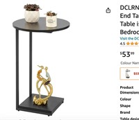 DCLRN C Table End Table,C Shaped End Table
