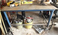 HEAVY DUTY WORK TABLE ON CASTERS