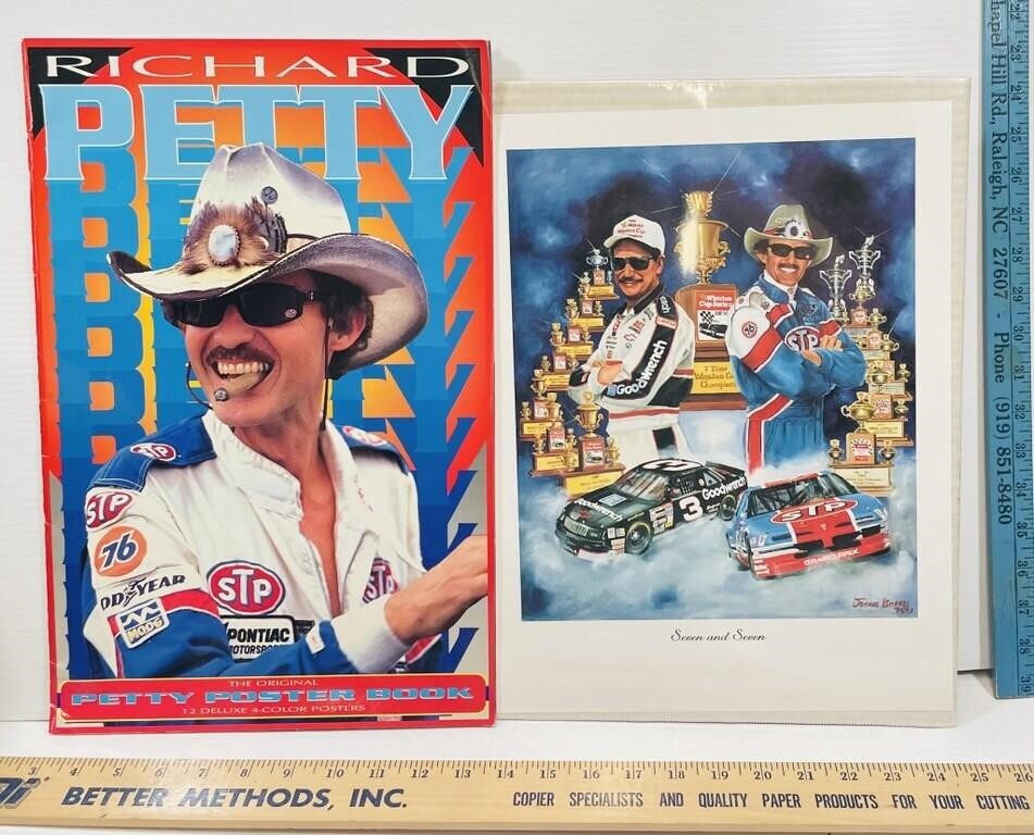 Richard Petty Poster Book & Race Advertisement