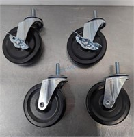 4" SWIVEL CASTOR - 2 LOCKING - FOR METRO SHELF