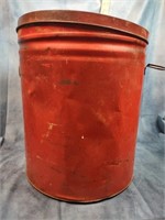 5gal Metal Lard Bucket w/Handles & Lid