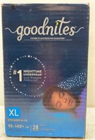 Goodnites nighttime under ware XL