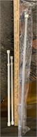 (4) Curtain Rods, Assorted Lengths