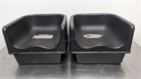 PAIR OF SINGLE HEIGHT BOOSTER SEATS