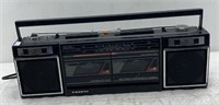 Sanyo AM/FM stereo cassette recorder 20x6x4 in