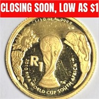 24k  3.15G, 2010 Fifa World Cup South Africa Coin