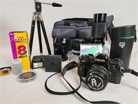 CANON 35M Camera -  Lenses and Bag