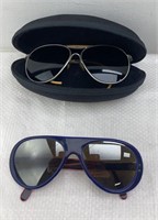 2 pairs vintage sunglasses