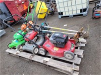 Skid Of Mowers & Trimmers