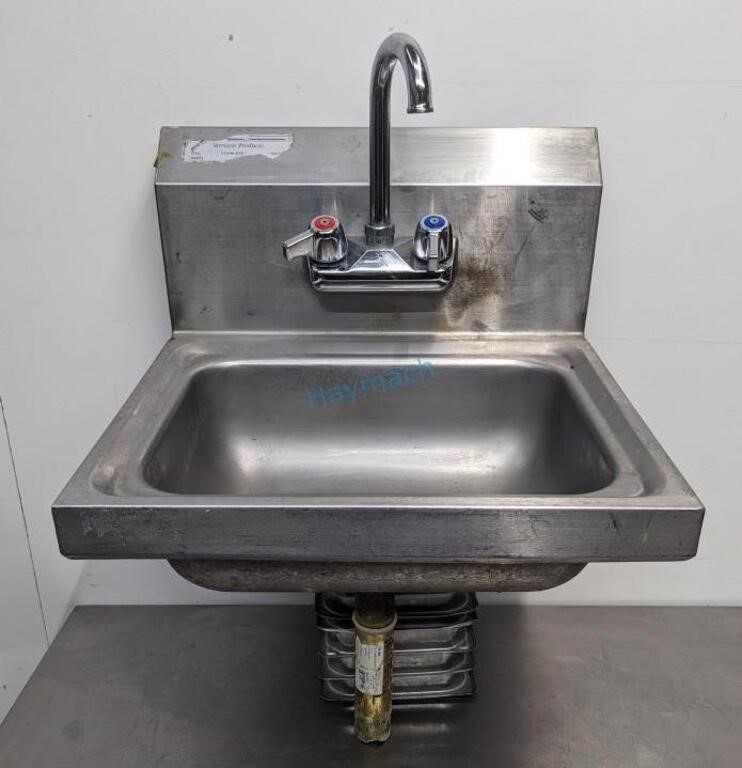 TARRISON S/S HAND SINK & FAUCET 17" X 15"