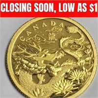 24k  7.80G $10 2012 Canada Coin