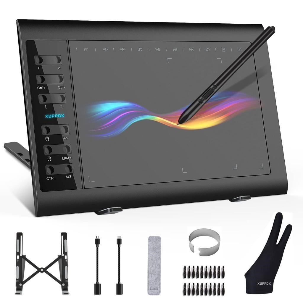 XOPPOX Graphics Drawing Tablet 10 x 6 Inch Large
