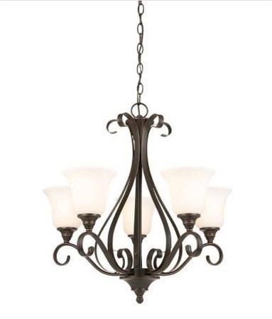 5-Light Oil-Rubbed Bronze Chandelier