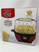 NEW Stir Crazy Popcorn Maker w Bowl